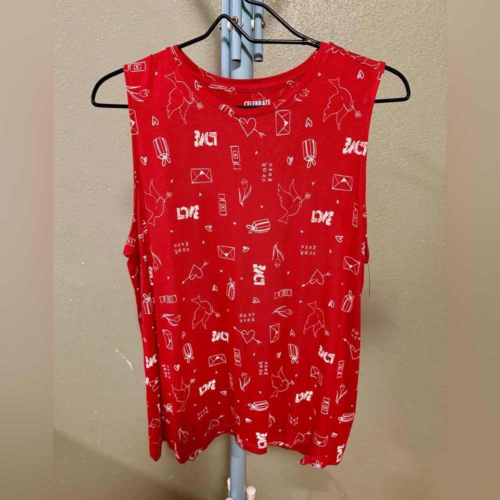 Together Red Graphic Tank Top. Size XL